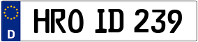 Trailer License Plate